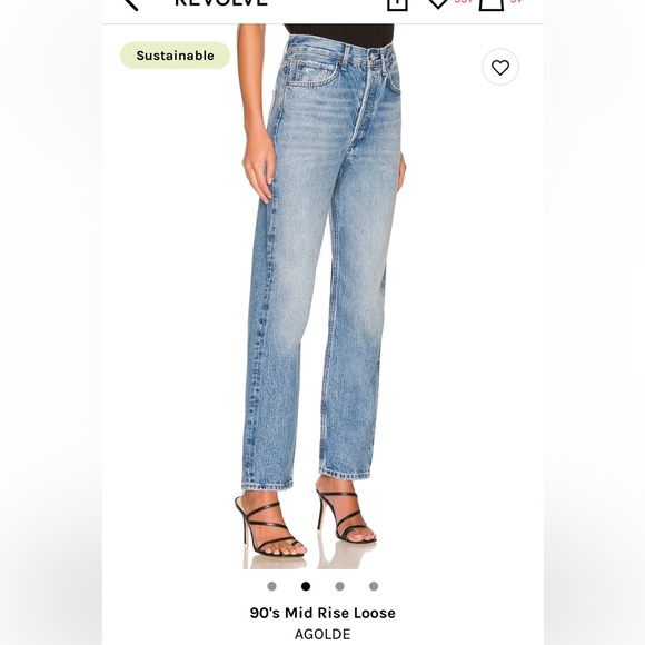 NWT Agolde 90’s Mid Rise Loose - Picture 3 of 5